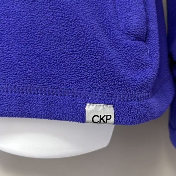 Calvin Klein Woman’s Performance Purple Zip-Up High Collar Fleece w/ Pockets-Med - Picture 4 of 14